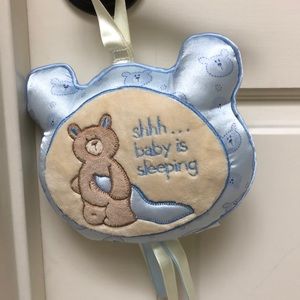 Shhh baby is sleeping door hanger